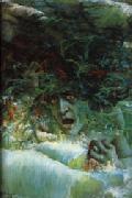 Lucien Levy-Dhurmer Medusa(Furiou Wave) oil painting